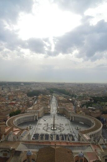 サン・ピエトロ大聖堂のクーポラから見える景色