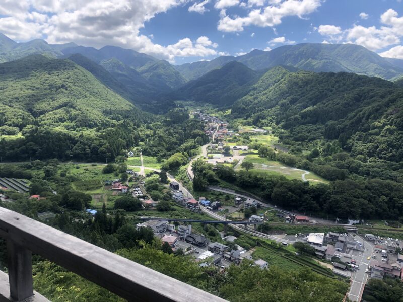 山寺の五大堂からの景色