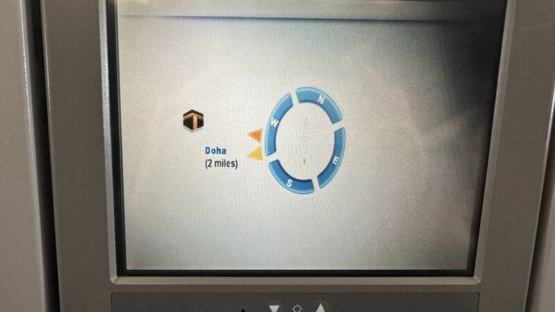 カタール航空のフライトマップ